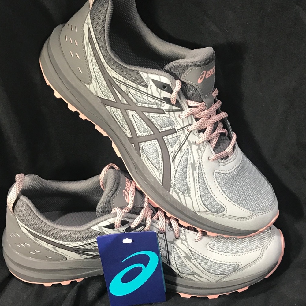 ASIC, grey and pink. Size 10 shoes. NWT, no box